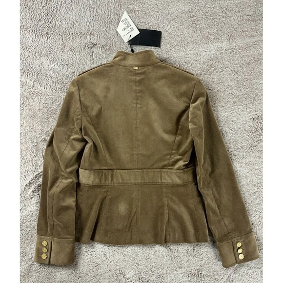 St John Knits Sport Corduroy Fabric Jacket Caramel Size P NWT MSRP $900 - Picture 11 of 16